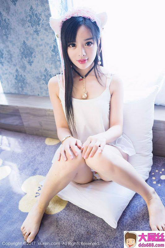 美娇娘柠檬baby白色吊带小猫女