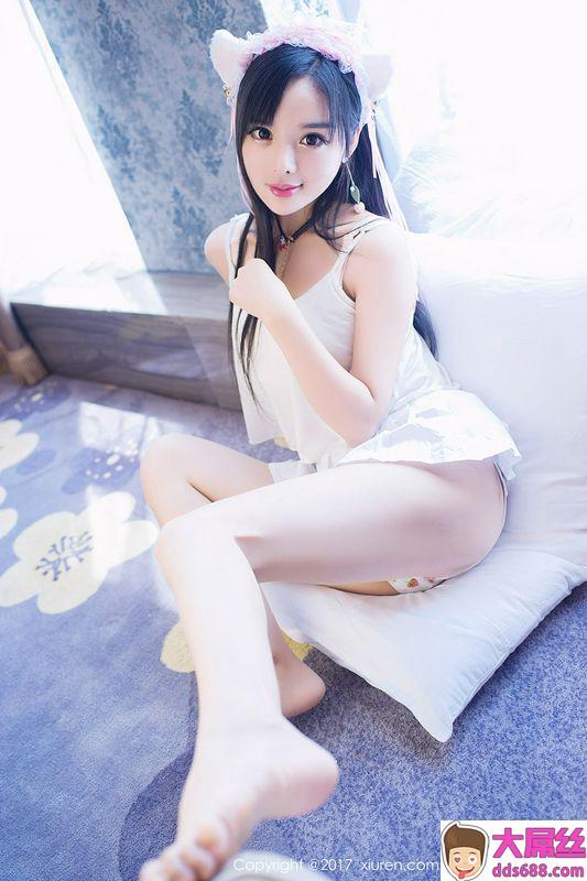 美娇娘柠檬baby白色吊带小猫女